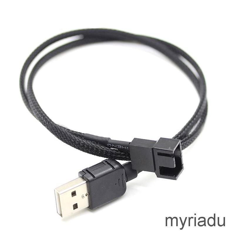 Cáp chuyển đổi USB A đực sang quạt 2 Pin 3 Pin 3pin 4 Pin chuyên dụng cho 5v