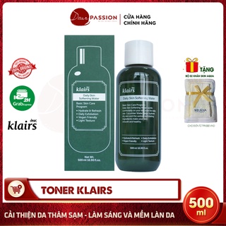 Nước Hoa Hồng Klairs Cân Bằng Da, Cấp Ẩm, Dưỡng Da Mềm Mịn - Toner Klairs Daily Skin Softening Water Toner 500ml