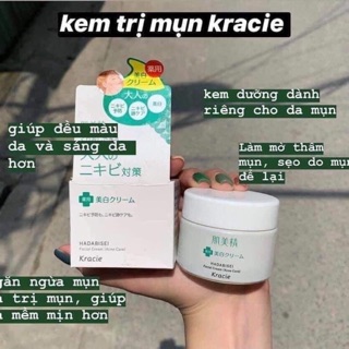Kem dưỡng ngăn ngừa và làm giảm mụn mờ thâm sáng đều màu da Kracie Nhật