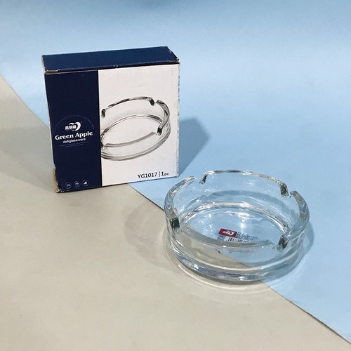 [Giá sỉ] Gạt tàn đựng thuốc lá thủy tinh trong suốt hình tròn YG-1017 dày dặn đẹp giá rẻ
