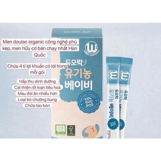 Men vi sinh Doulac Hữu Cơ Hàn Quốc cho bé , Hộp 30 gói