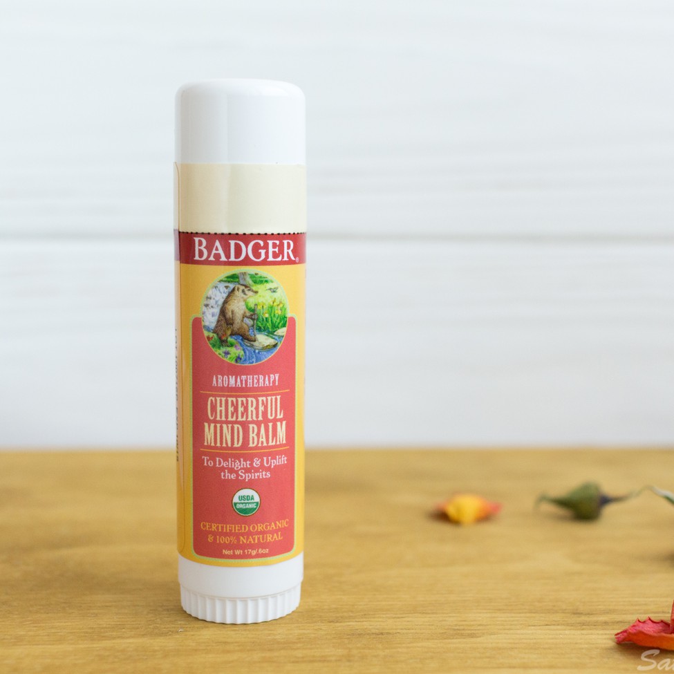 Badger - Sáp Hữu Cơ Liệu Pháp Mùi Hương Giúp Phấn Chấn Tinh Thần - Cheerful Mind Balm [USDA Organic]