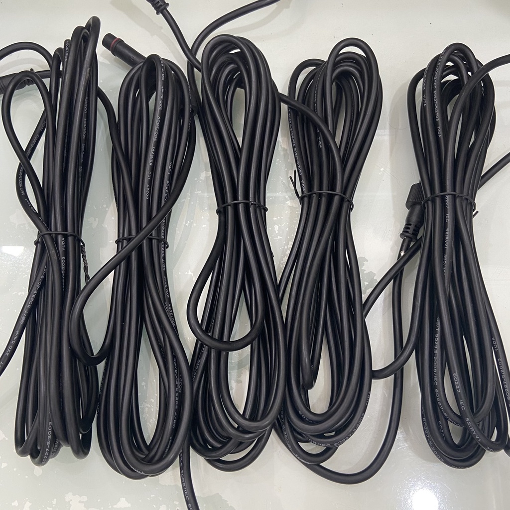 Dây nối dài đèn 0.5mm năng lượng mặt trời 5m, có sẵn 2 đầu jack cắm