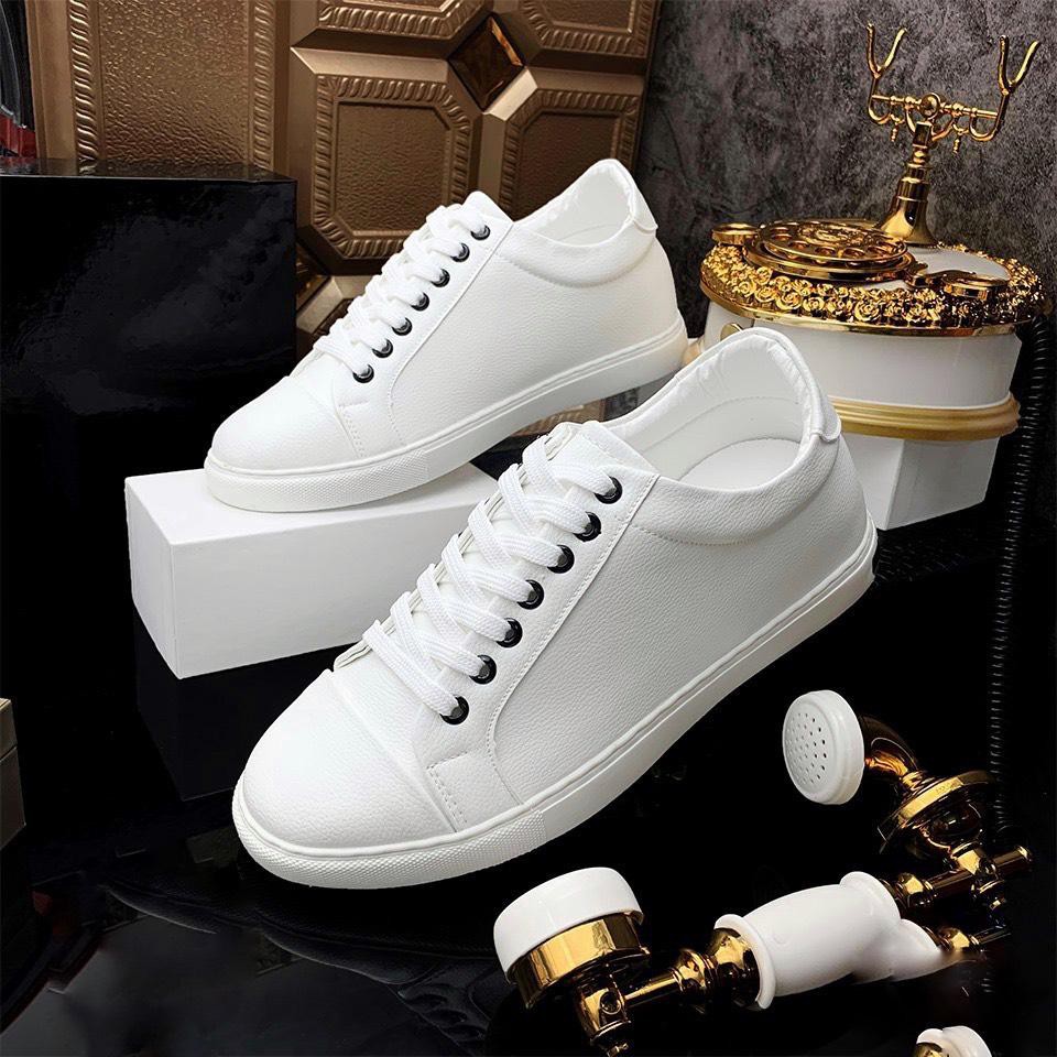Giày Nam Cao Cấp Full Trắng Style Basic