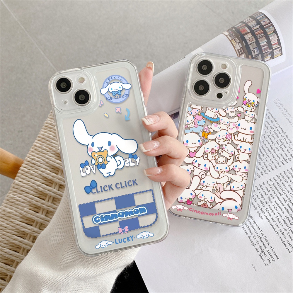 Ốp Điện Thoại Trong Suốt In Hình Cinnamoroll / Không Gian Cho iPhone 13 12 11 X XS Pro Max XR 7 8 Plus