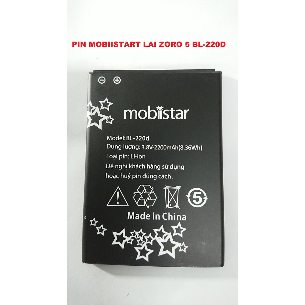 PIN MOBIISTART LAI ZORO 5 BL-220D