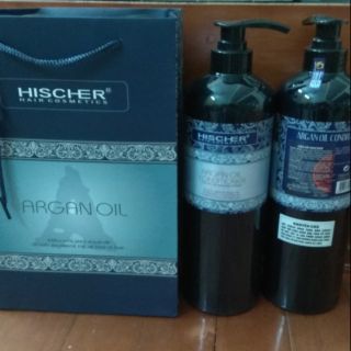 Dầu cặp gội xả HISCHER ARGAN OIL 1000ML*2