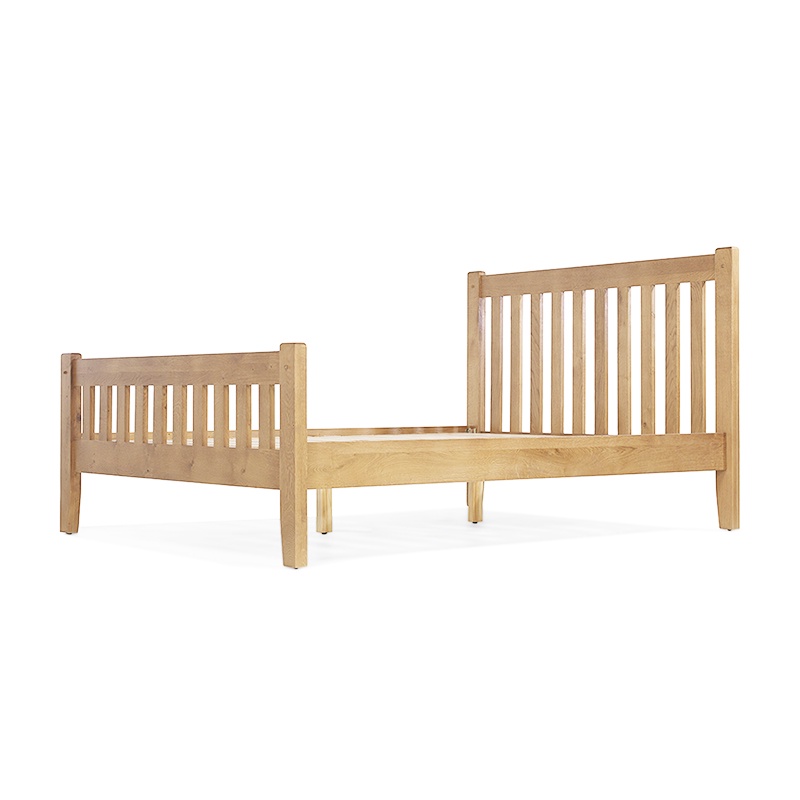 Giường Rustic gỗ sồi IBIE nhiều tùy chọn