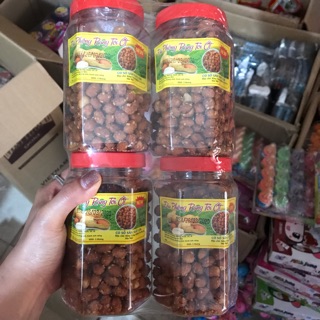 Sỉ (4 lọ) đậu phộng rang tỏi ớt cực ngon
