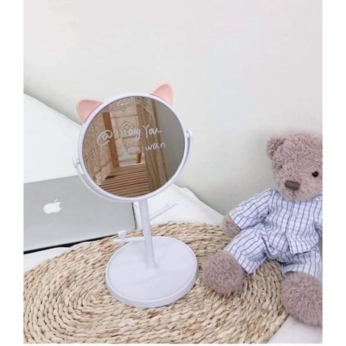 GƯƠNG TAI MÈO ĐỂ BÀN SIÊU DỄ KUTE