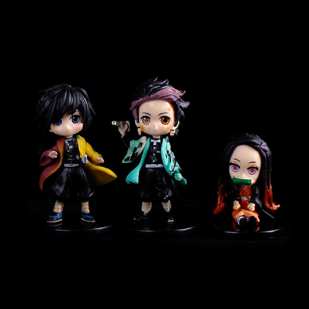 Set 6 Đồ trang trí Nhân Vật Anime Demon Slayer Độc Đáo