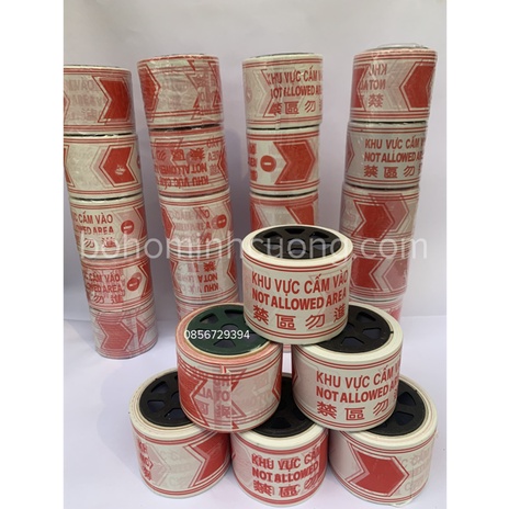 Cuộn dây rào cảnh báo khu vực cấm vào, khu cách ly, công trình xây dựng