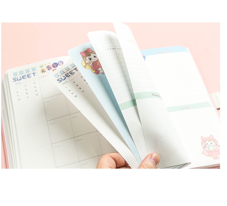 Sổ Kế Hoạch Nhật Ngày Tuần Tháng Sweet Girl GL20-091