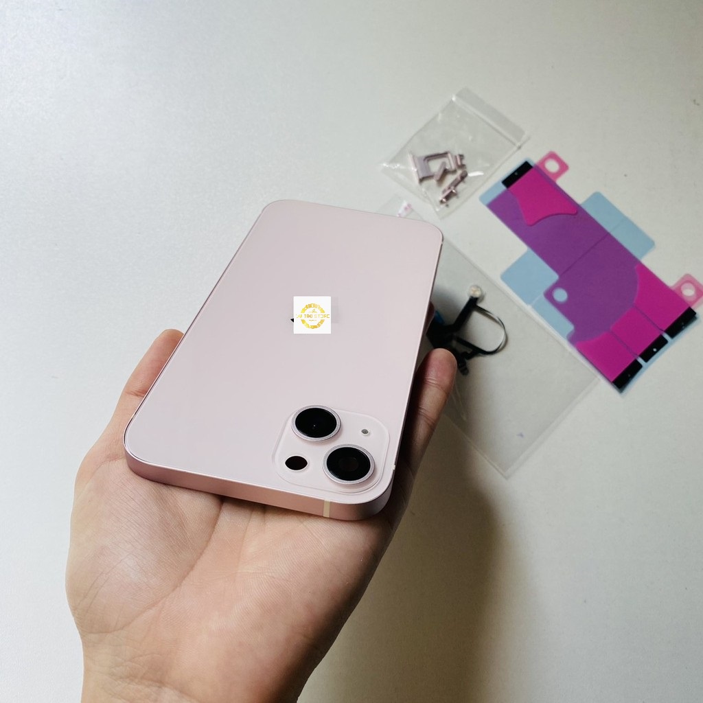 (Tặng dây flash) Vỏ thay thế ipXR độ lên ip13 Hồng