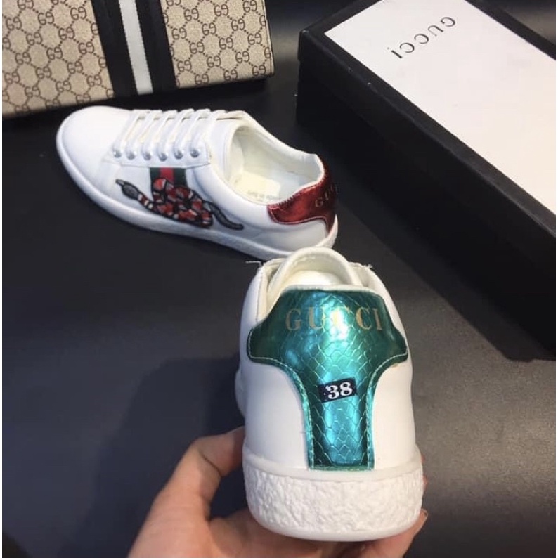 Giầy thể thao buộc dây sneakers GC có hoạ tiết rắn, Giầy thời trang phong cách giới trẻ btshop từ 38 đến 42