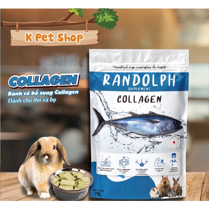 Bánh Thức Ăn Thỏ Bọ Chinchilla Sóc  FREE SHIP  Bọ Chichilla Sóc RANDOLPH Herbal&amp;Supplement Collagen