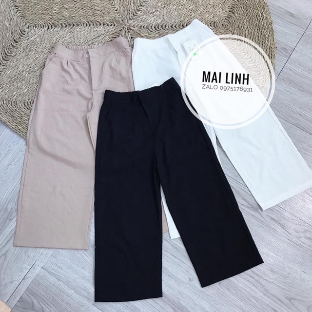Quần Đũi Culottes chất đũi mát