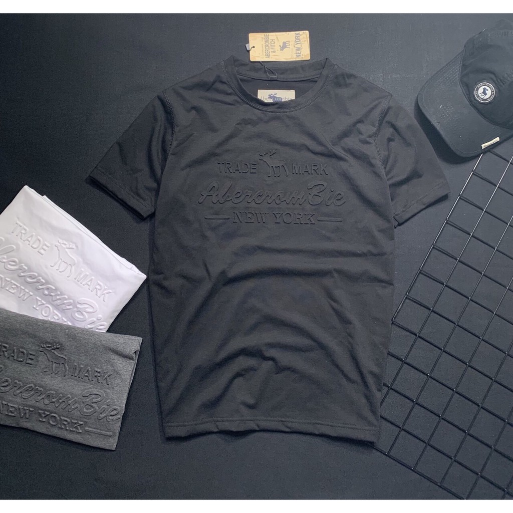 Áo thun nam cotton dập nổi co giãn tốt