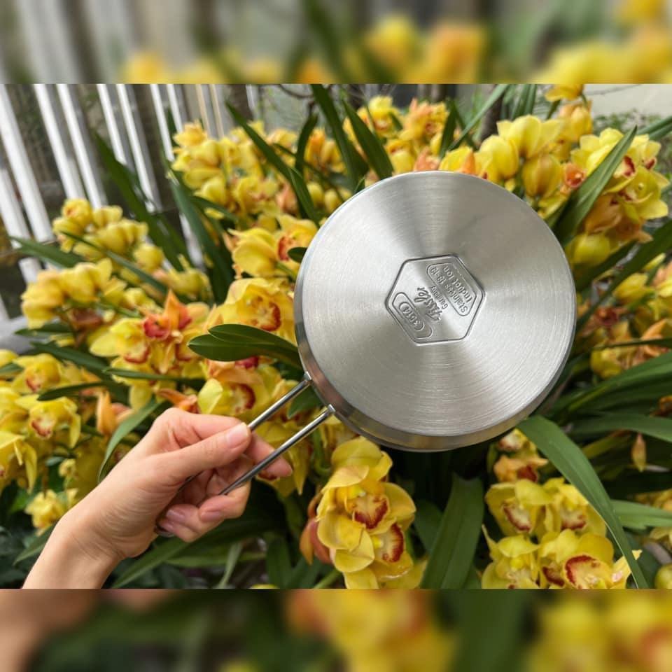 Nồi quánh Fissler bằng inox size 14cm