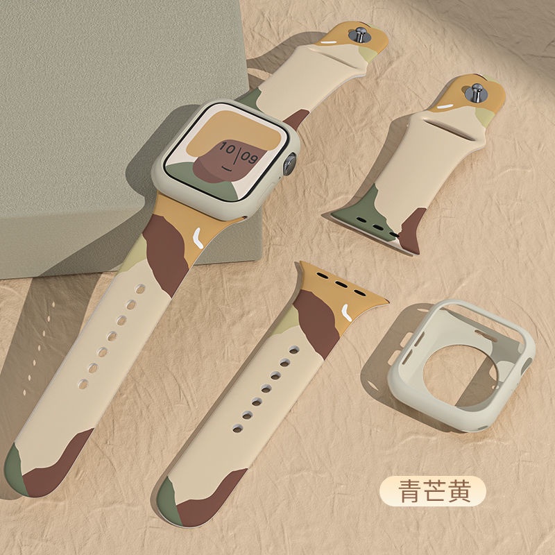 Dây đeo silicon cho đồng hồ thông minh Apple Watch Series IWatch 8/ 7/ 6/ 5/ 4/ 3/ SE S8 Ultra 49mm 44mm/ 40mm/ 42mm/ 38mm/ 41mm/ 45mm