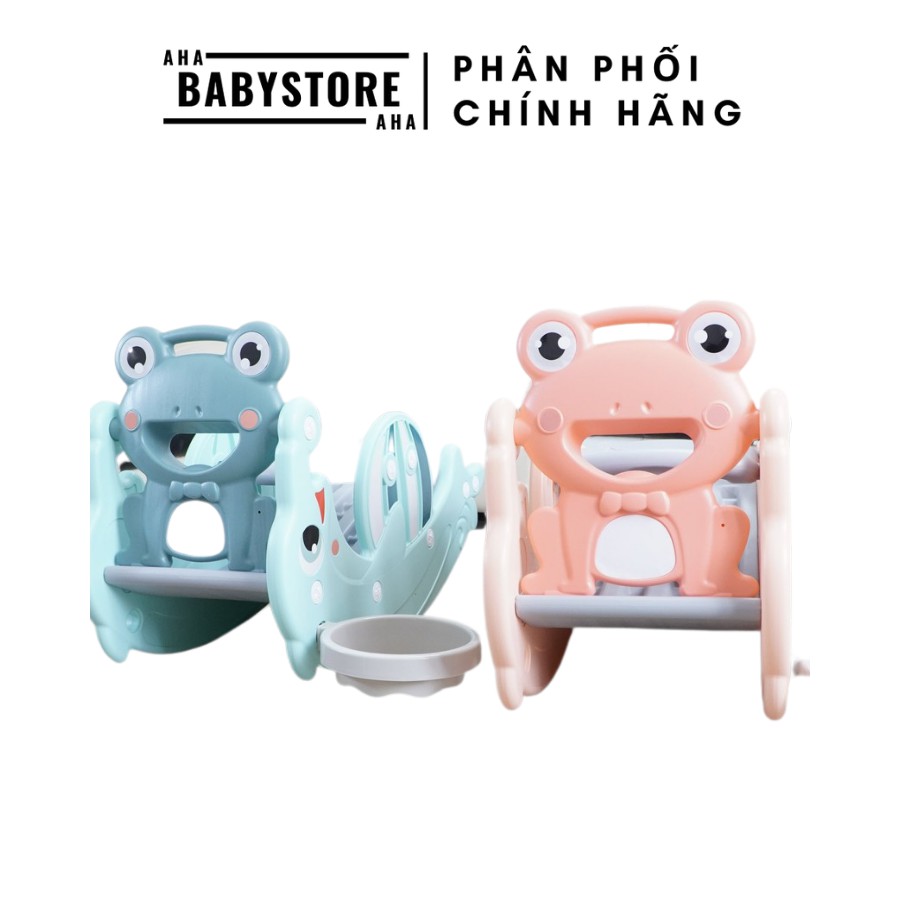 Cầu trượt bập bênh cá heo 9Baby cao cấp cho bé