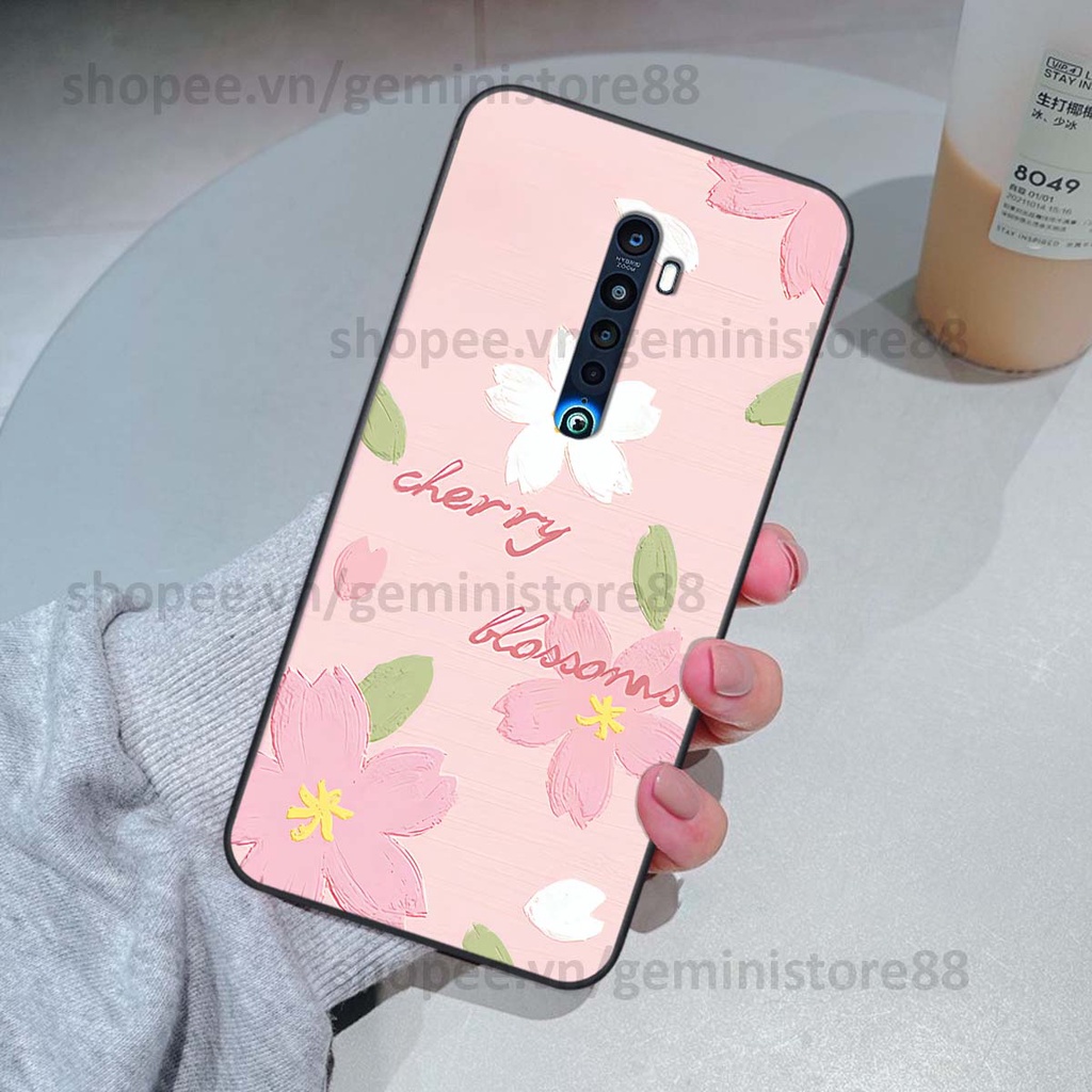 Ốp Oppo Reno 2f / Reno2 F in hình hoa lá nhiều màu sắc siêu đẹp, siêu xinh, siêu cá tính