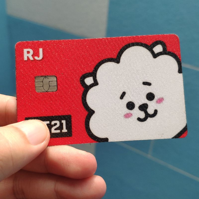 BT21 - Decal Sticker Thẻ ATM  Miếng Dán Trang Trí NF2 Cards