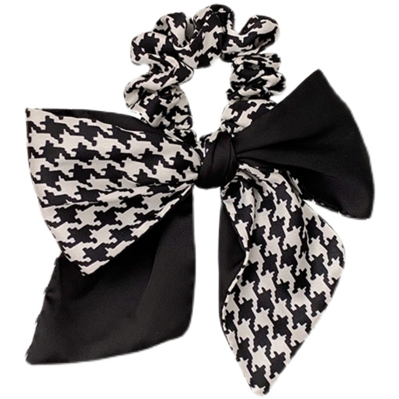 Thun Cột Tóc Họa Tiết Cổ Điển Thời Trang Cho Nữ