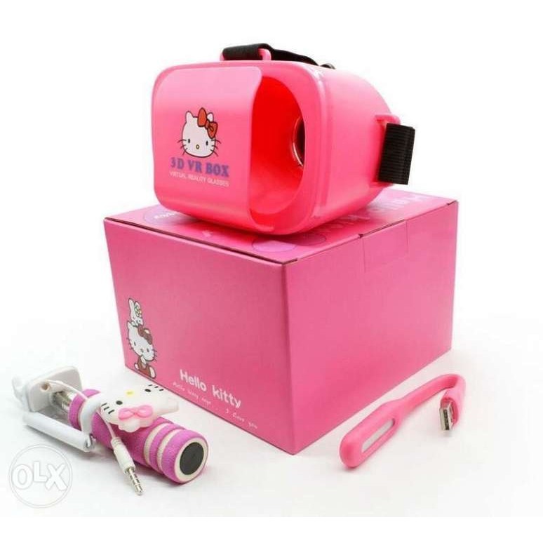 Combo Bộ Quà Tặng Thực Tế Ảo VR Box Kitty Doreamon Cho Bé