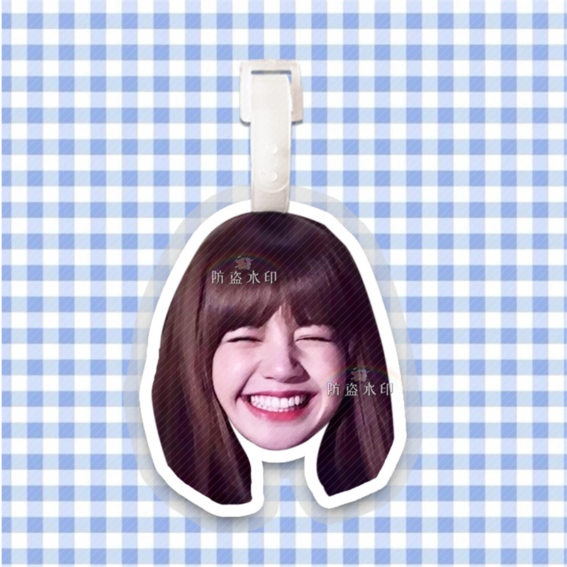 Thẻ hành lý hình ngôi sao Jennie / Lisa / Rose / Kim Ji-Soo độc đáo dễ thương Xnx5