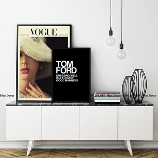 Tranh Decor High Fashion Trang Trí Phòng Ngủ, Shop Thời Trang, Background Livestream Bán Hàng | Mint Decor