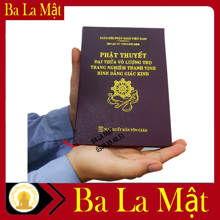 Sách - Kinh Vô Lượng Thọ Trọn Bộ Bìa Da