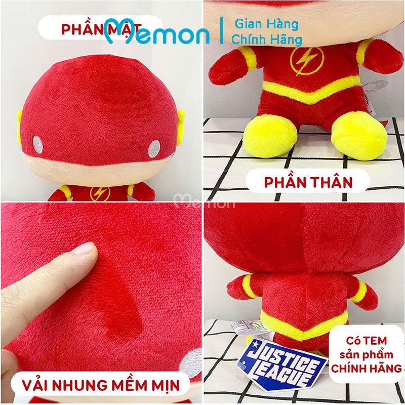 [Mã LIFEM1 giảm 50k đơn 99k] Gấu Bông The Flash Siêu Anh Hùng Mẫu Mới Cao Cấp Memon