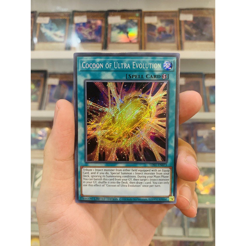 Thẻ Bài Lẻ YugiOh! Mã LDS1-EN073 - Cocoon of Ultra Evolution - Secret Rare - 1st Edition