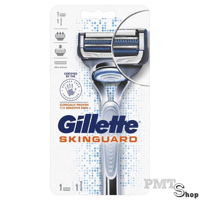 Bộ Dao cạo râu cao cấp thay lưỡi Gillette Fusion Skinguard dành cho da nhạy cảm