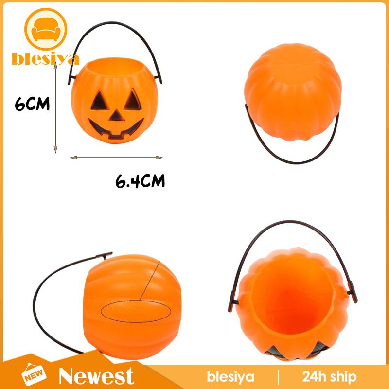 Set 6 Xô Đựng Kẹo Hình Bí Ngô Halloween