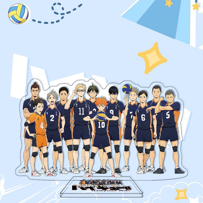 Standee Haikyuu!! ver ĐỒ NGỦ THÚ Vua bóng chuyền Nhiều Mẫu tượng acrylic anime mica chibi trang trí trưng bày mô hình