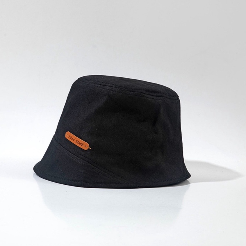 Mũ bucket logo Hand Made chất vải kaki dày dặn phong cách thời trang hiện đại