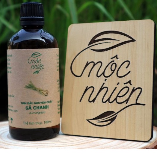 Tinh dầu Sả Chanh Mộc Nhiên nguyên chất 100% chai 10ml giúp thơm phòng, khử mùi, đuổi muỗi