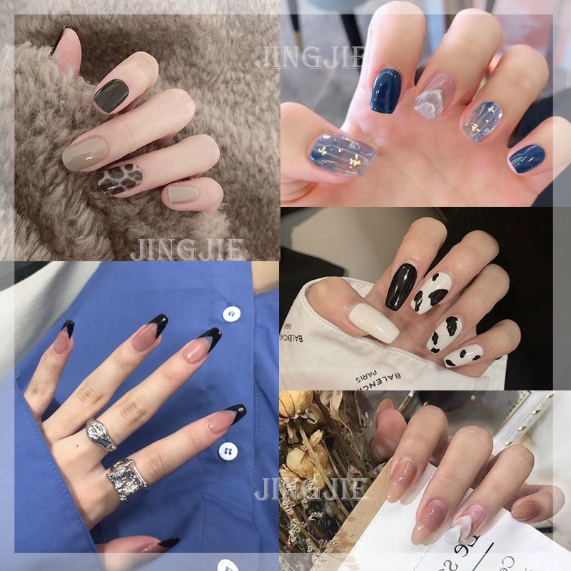 Set 24 móng tay giả 2021 kèm keo dán