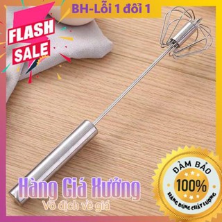 🔥[Deal Sốc] Cây đánh trứng động năng có trục tự xoay bằng inox cao cấp ❤️