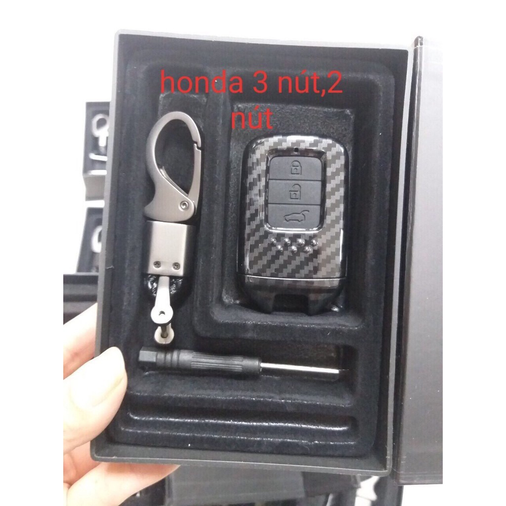 Ốp chìa khóa Carbon Honda CRV, CITY, CIVIC,JAZZ