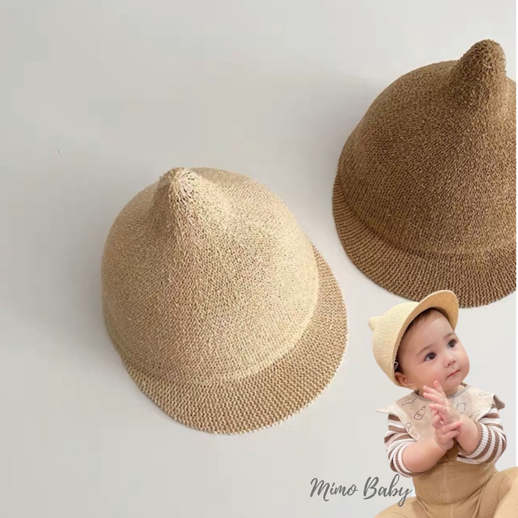 Mũ cói củ tỏi cho bé  MH08 Mimo Baby