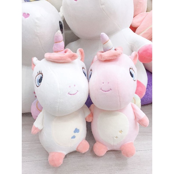 Gấu bông kì lân Unicorn bụng bự tròn way dễ thương hàng nhập bông mịn ôm siêu mềm