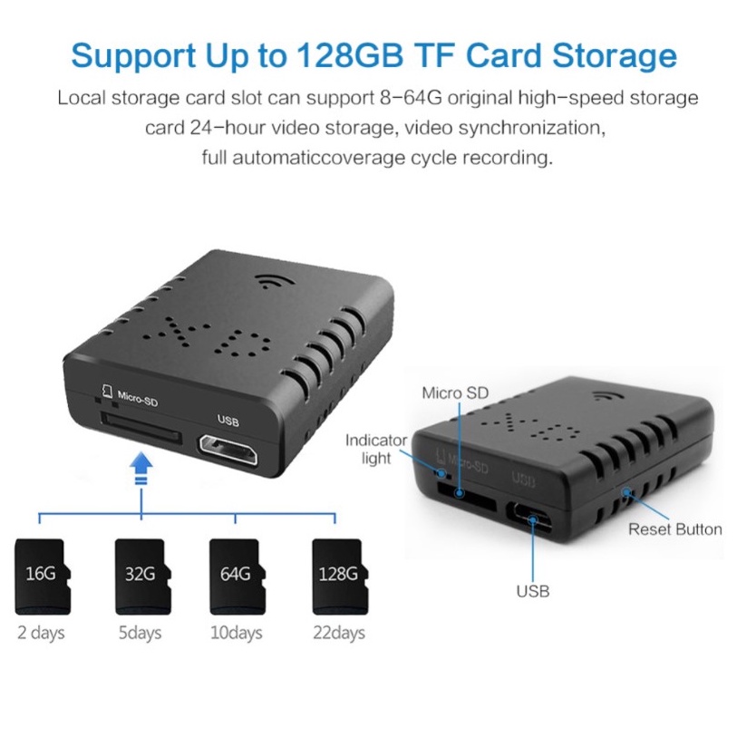 Camera mini HD 1080P V380 Pro IR Tầm nhìn ban đêm Camera IP Camera phát hiện chuyển động An ninh gia đình | BigBuy360 - bigbuy360.vn