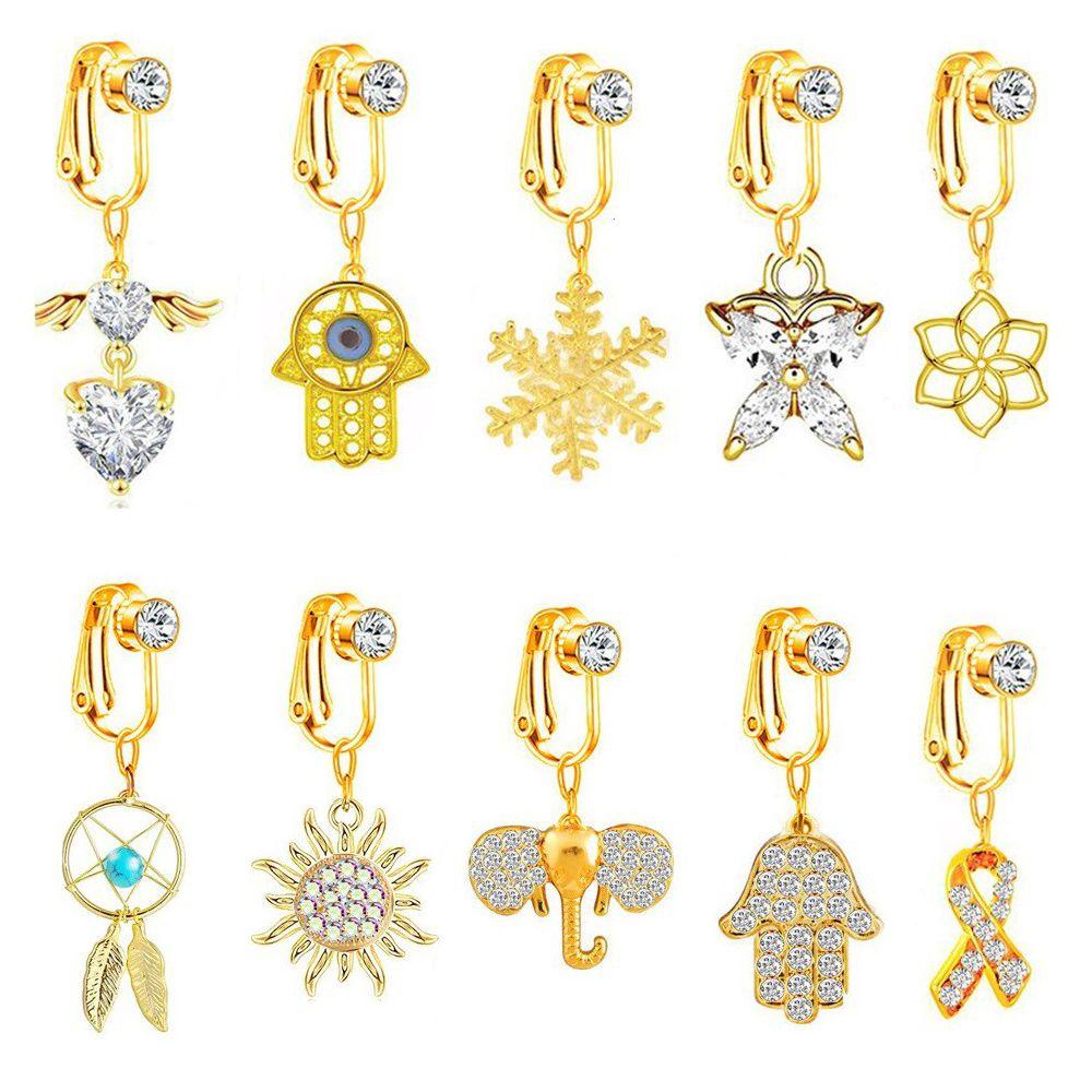 Khuyên Rốn Hình Trái Tim Bằng Thép Không Gỉ Cá Tính