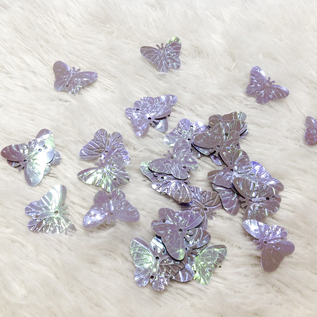 5 Kim sa vảy cá hình cánh bướm đính kết trang phục làm đồ handmade siêu đẹp