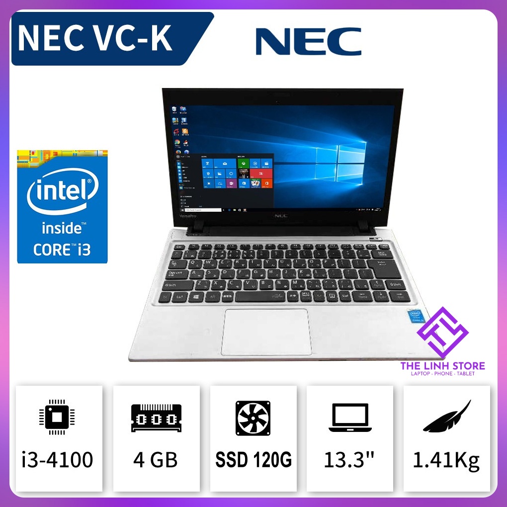 Laptop NEC Versapro VC-K màn 13.3" 1600x900p - i3 4100M có SSD | BigBuy360 - bigbuy360.vn