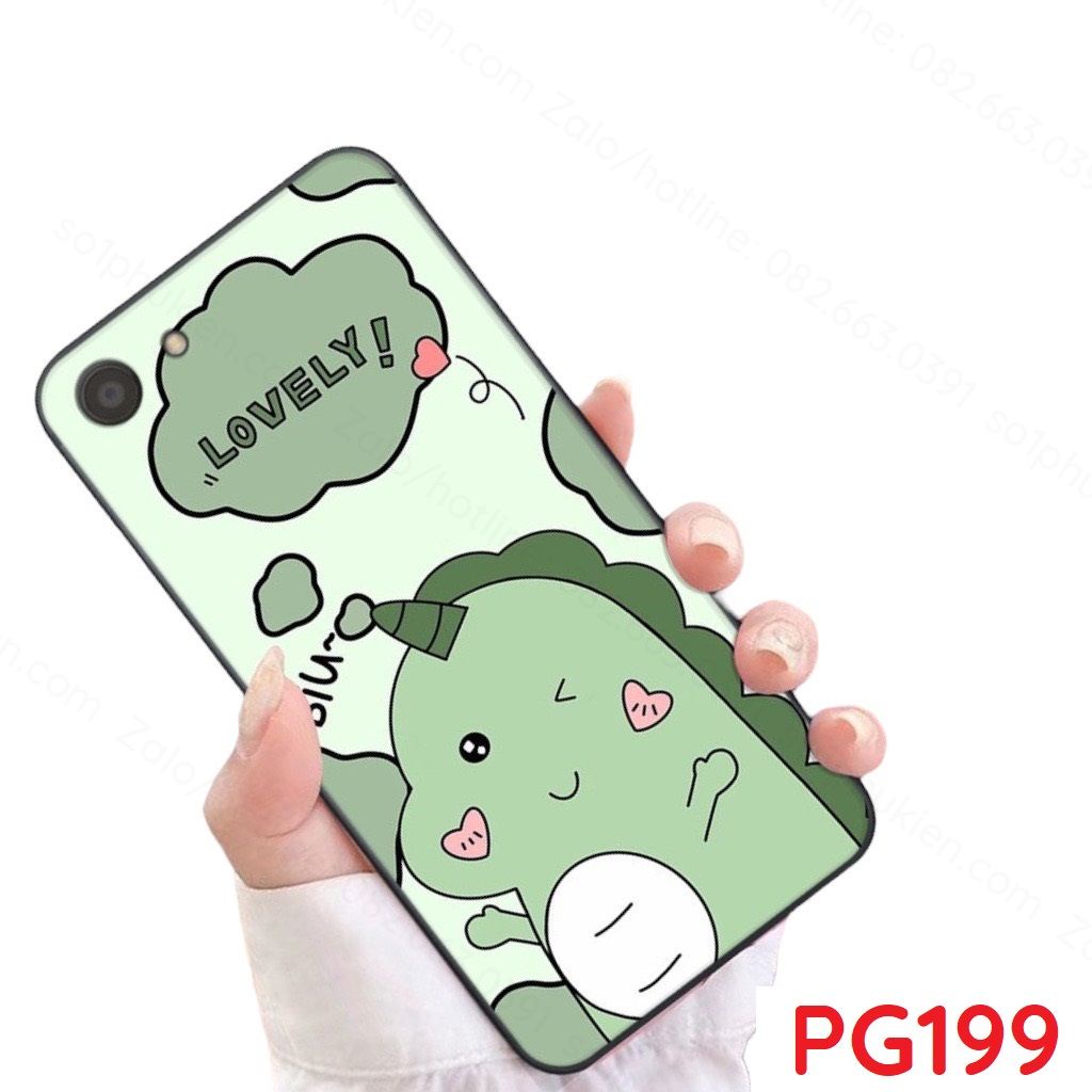 Ốp lưng dẻo in hình khủng long đáng yêu Oppo A83 / A39 / A71 / F1S / F3 / F3 plus sắc nét, bền đẹp