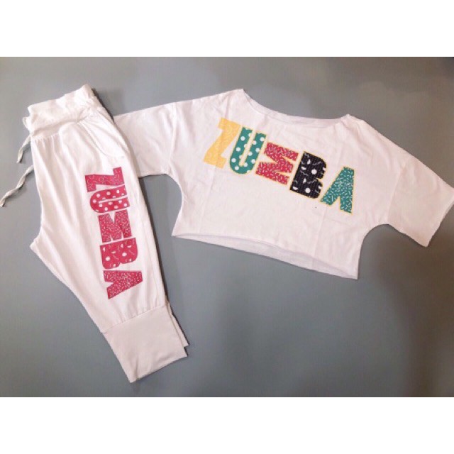 [Ảnh thật] Bộ tập gym nữ_ Bộ tập zumba quần lửng áo croptop